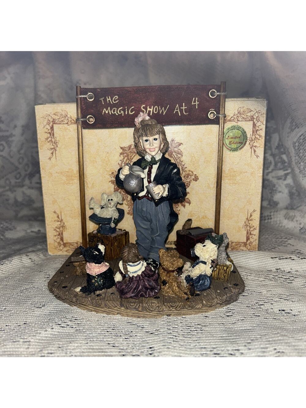 Yesterday's Child Dollstone Collection #3518 The Amazing Bailey Magic Show at 4